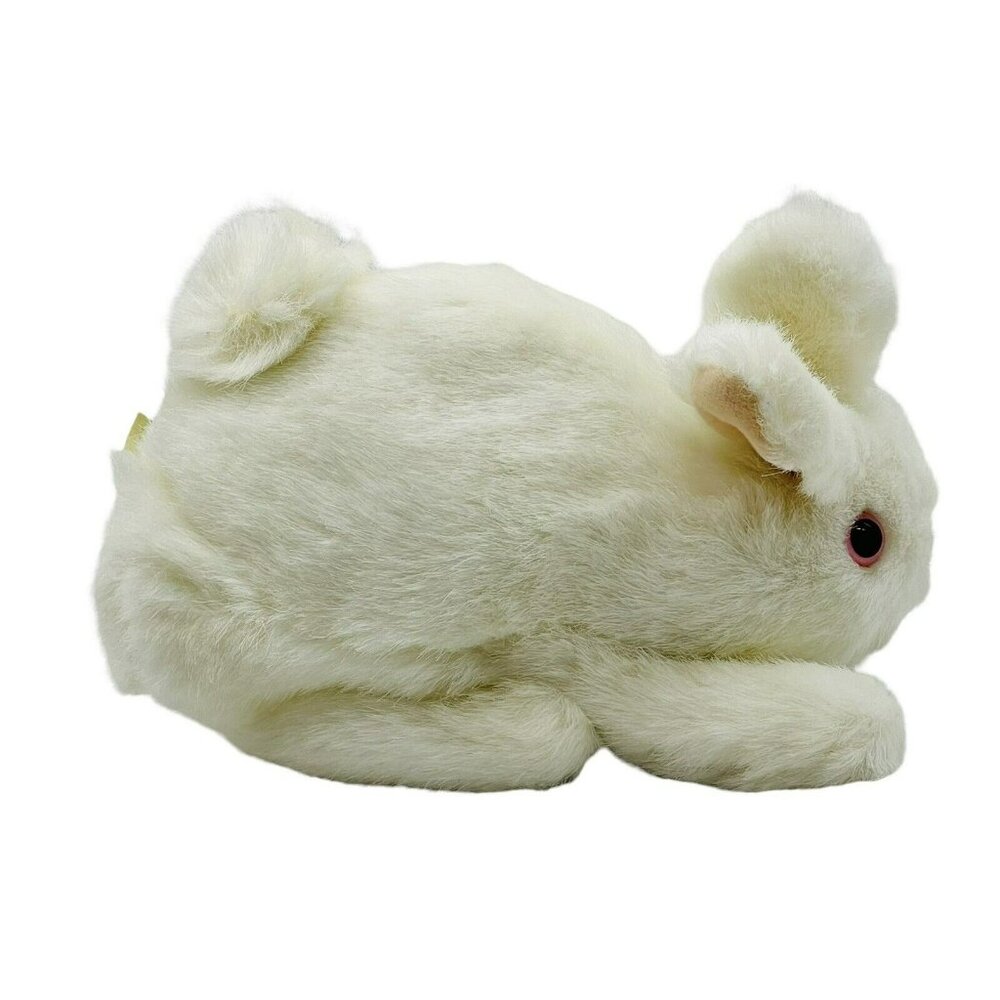 Folkmanis‎ White Bunny Rabbit Hand Puppet #2048 Storytelling Library Pink Eyes